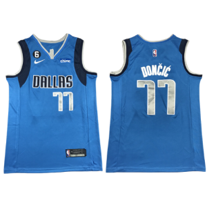 Jersey Luka Doncic #77 Dallas Mavericks azul