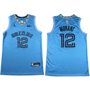 Jersey Ja Morant #12 Memphis Grizzlies azul